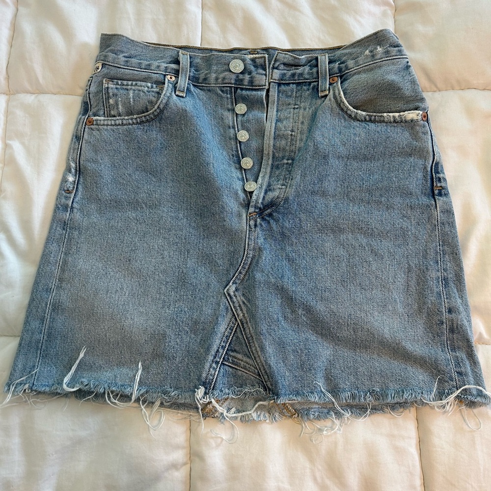 Citizens Of Humanity Blue Denim Mini Skirt